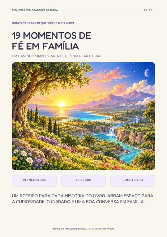 Capa do bônus 19 Momentos de Fé em Família